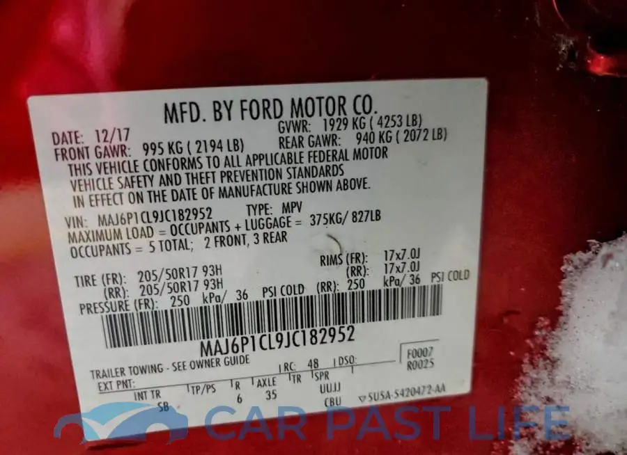 MAJ6P1CL9JC182952# 13