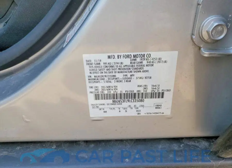 MAJ6S3FL9LC335080# 13