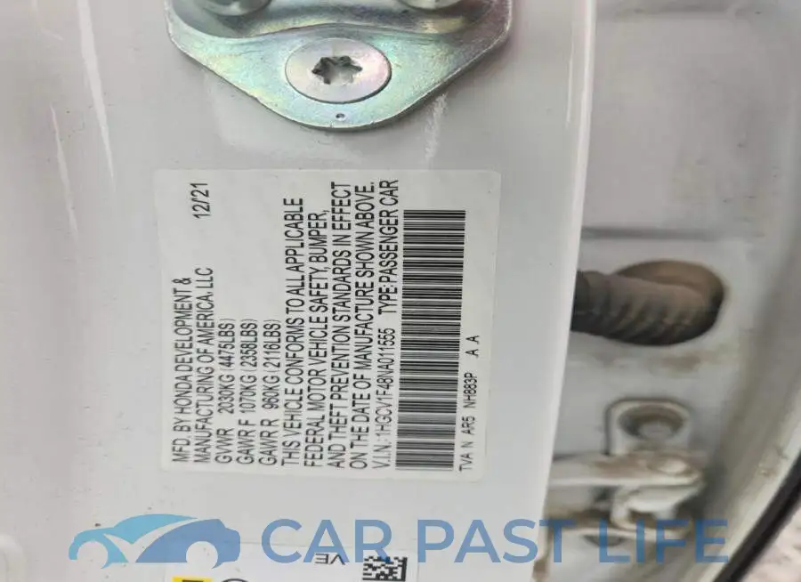 1HGCV1F48NA011555# 12