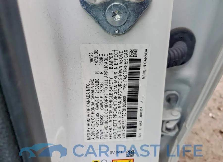 2HGFE1F73RH305900# 13
