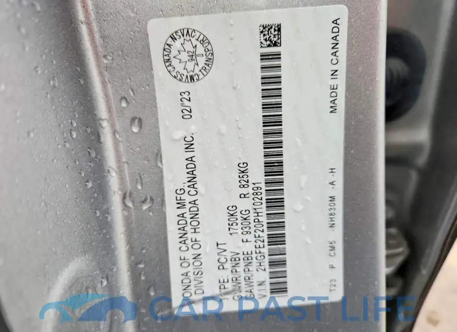 2HGFE2F20PH102891# 13