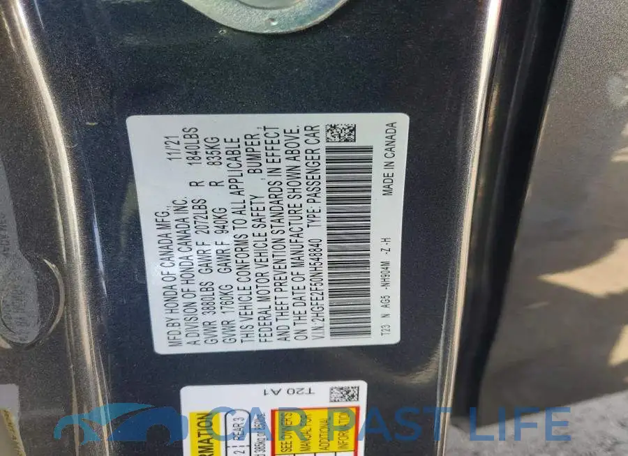 2HGFE2F50NH548840# 13