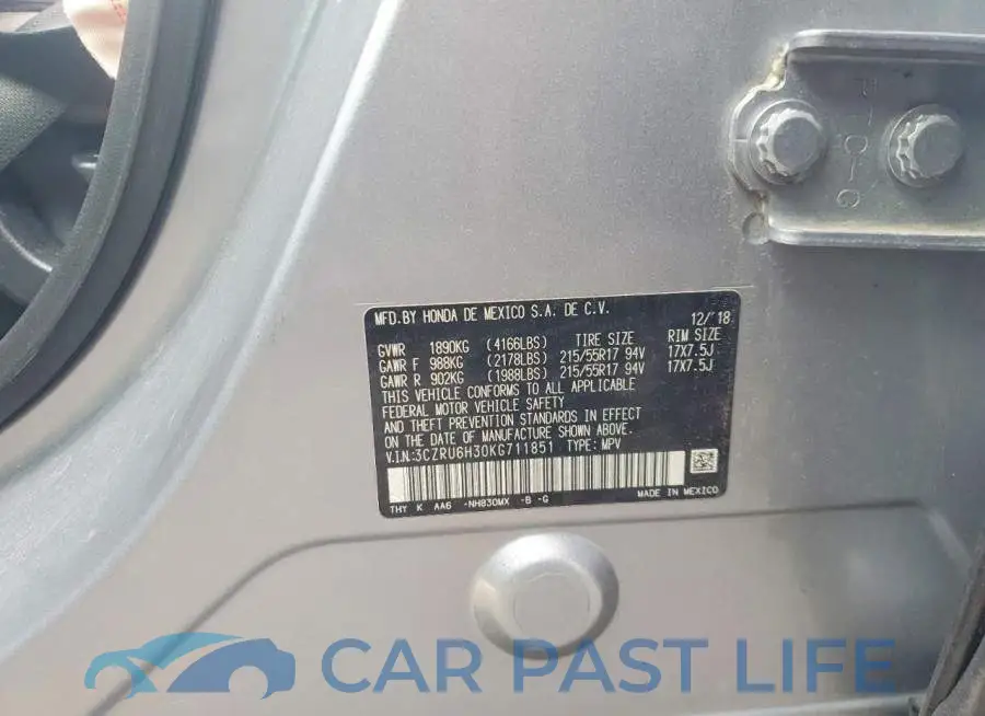 3CZRU6H30KG711851# 13