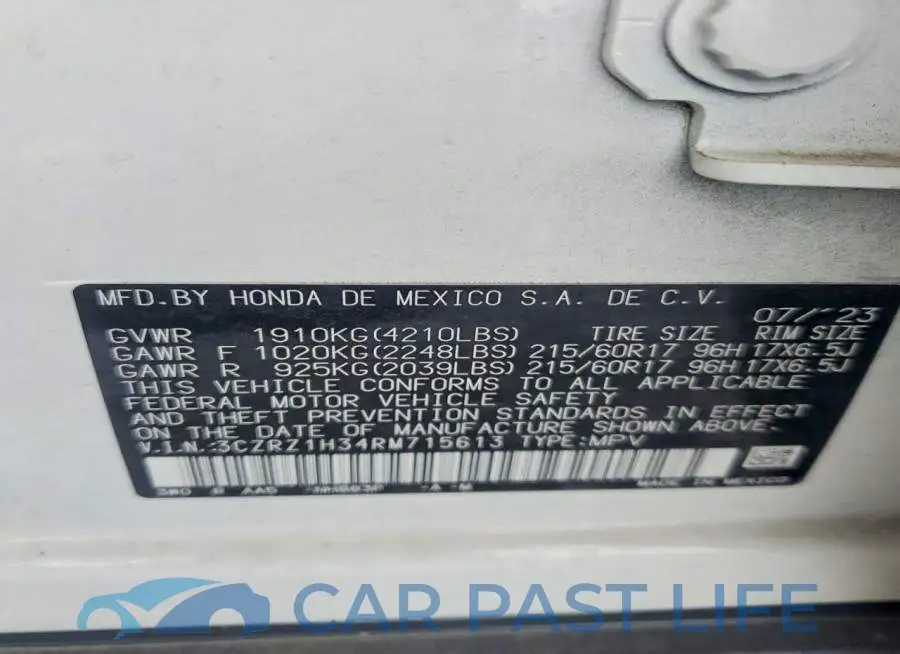3CZRZ1H34RM715613# 13