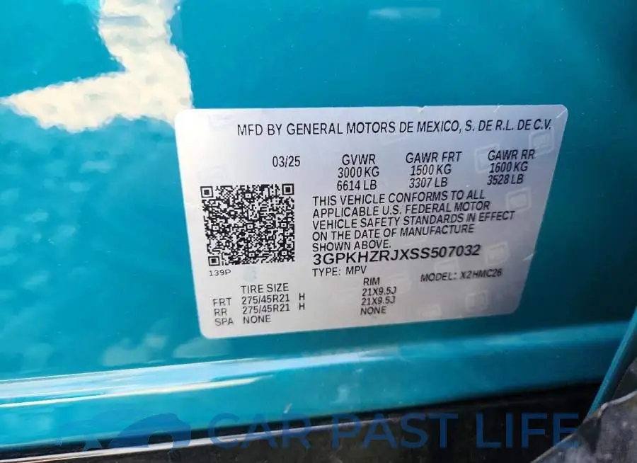 3GPKHZRJXSS507032# 14