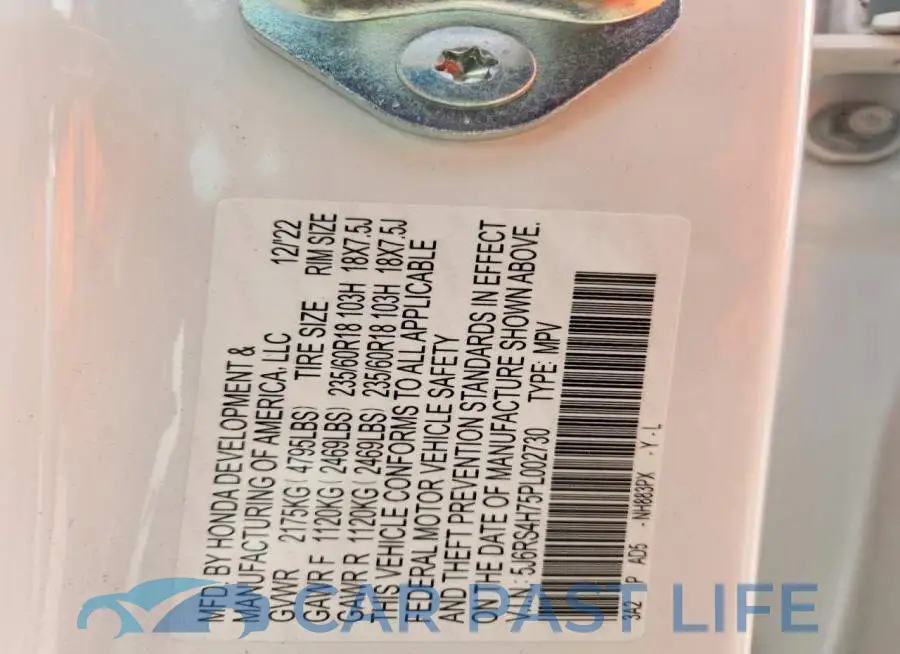 5J6RS4H75PL002730# 13