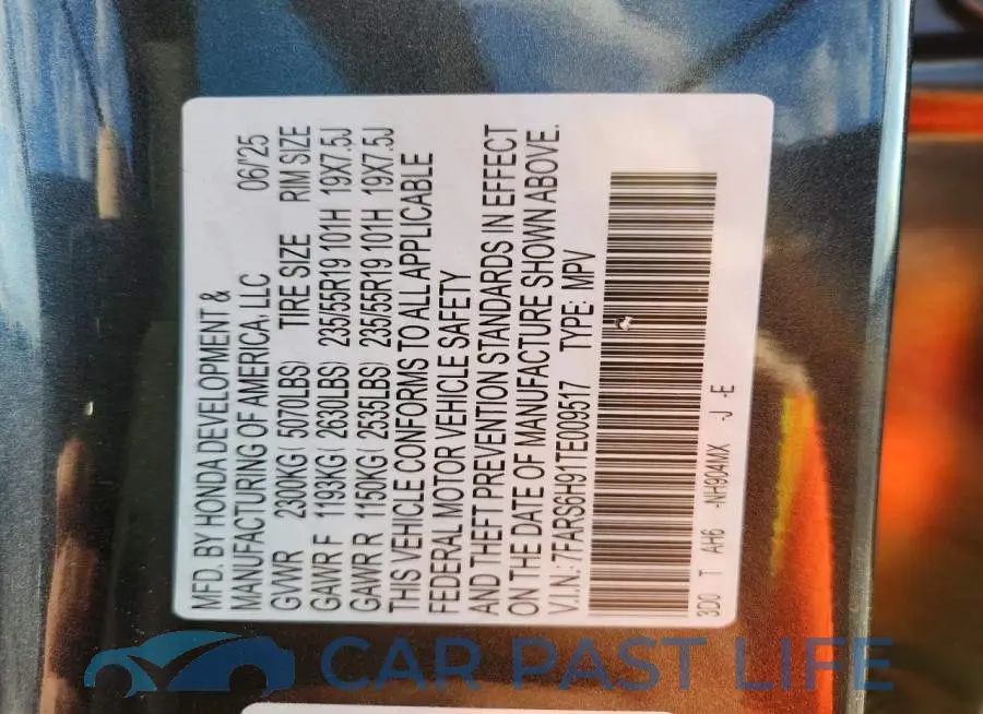 7FARS6H91TE009517# 13