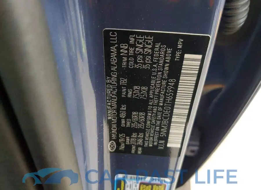 5NMJBCDE0TH659948# 14