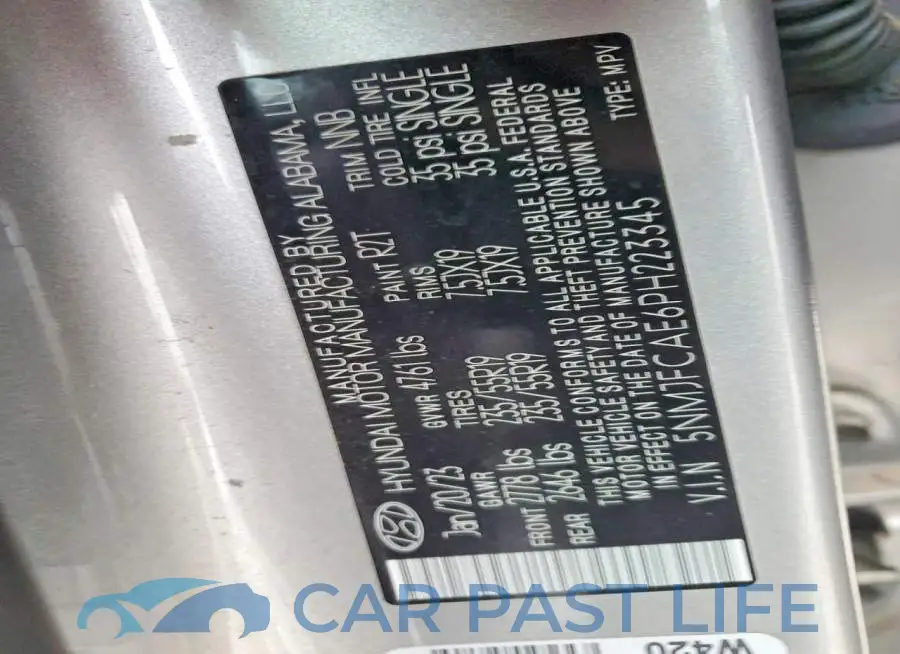 5NMJFCAE6PH223345# 13