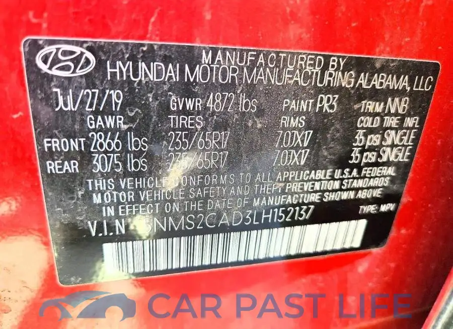 5NMS2CAD3LH152137# 13