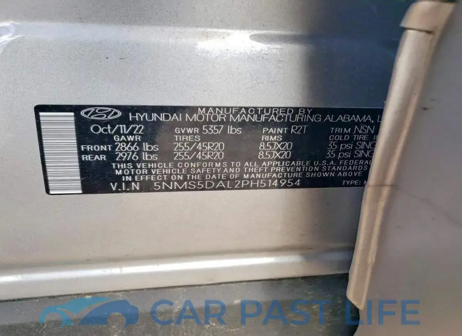 5NMS5DAL2PH514954# 13