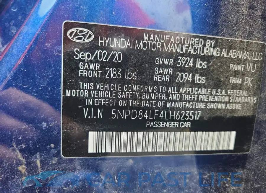 5NPD84LF4LH623517# 12
