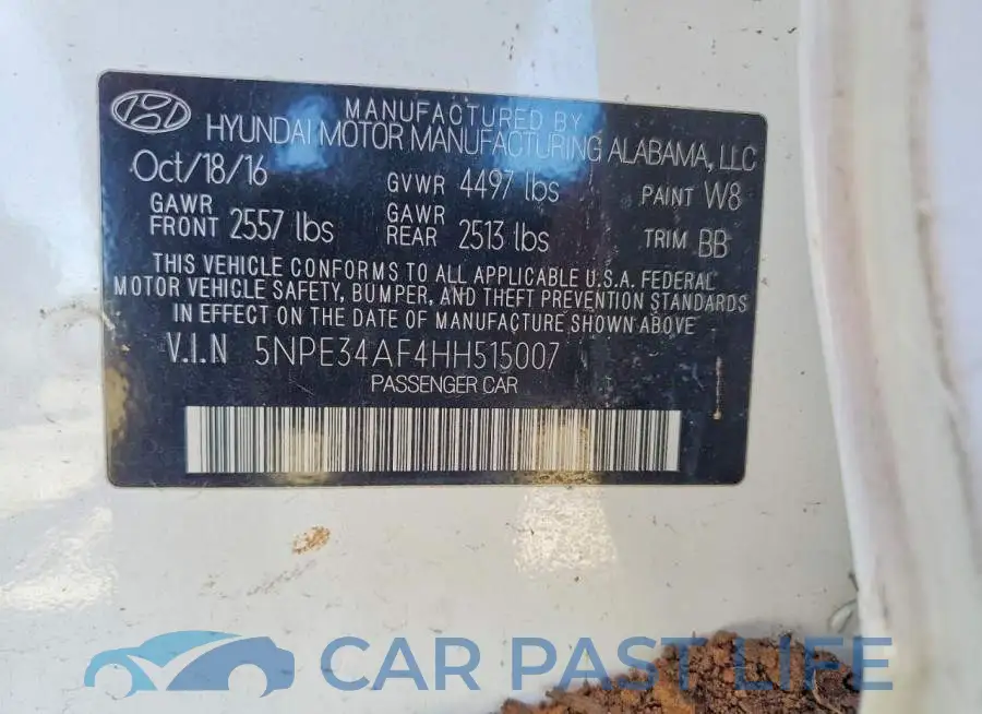5NPE34AF4HH515007# 12