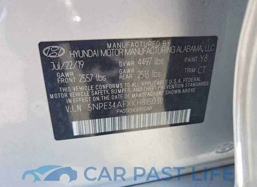5NPE34AFXKH815030# 12