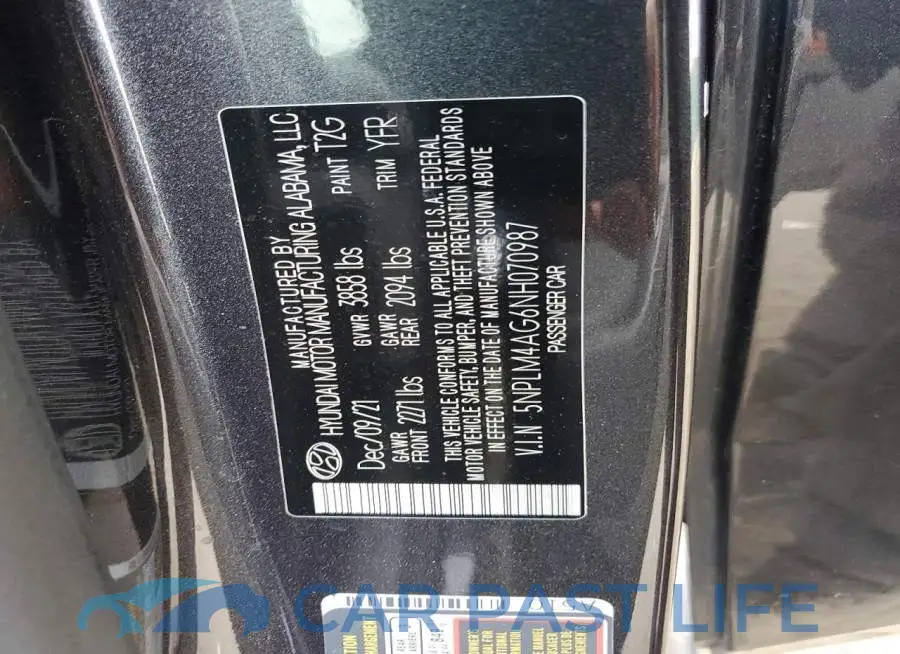 5NPLM4AG6NH070987# 13