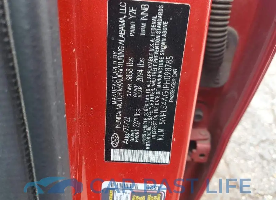5NPLS4AG1PH098785# 13