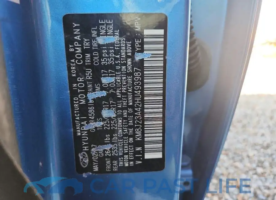 KM8J23A42HU493987# 13
