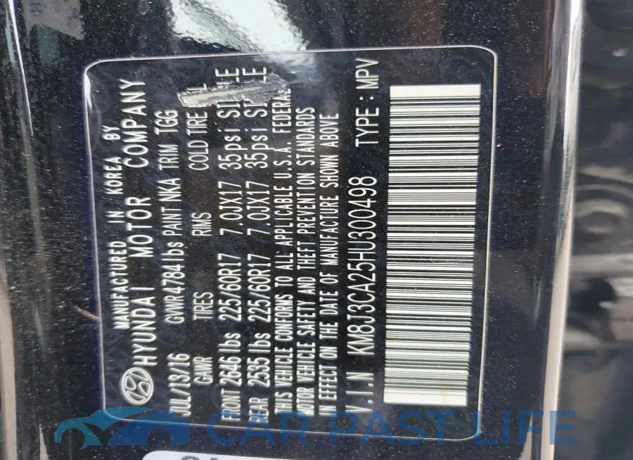 KM8J3CA25HU300498# 13