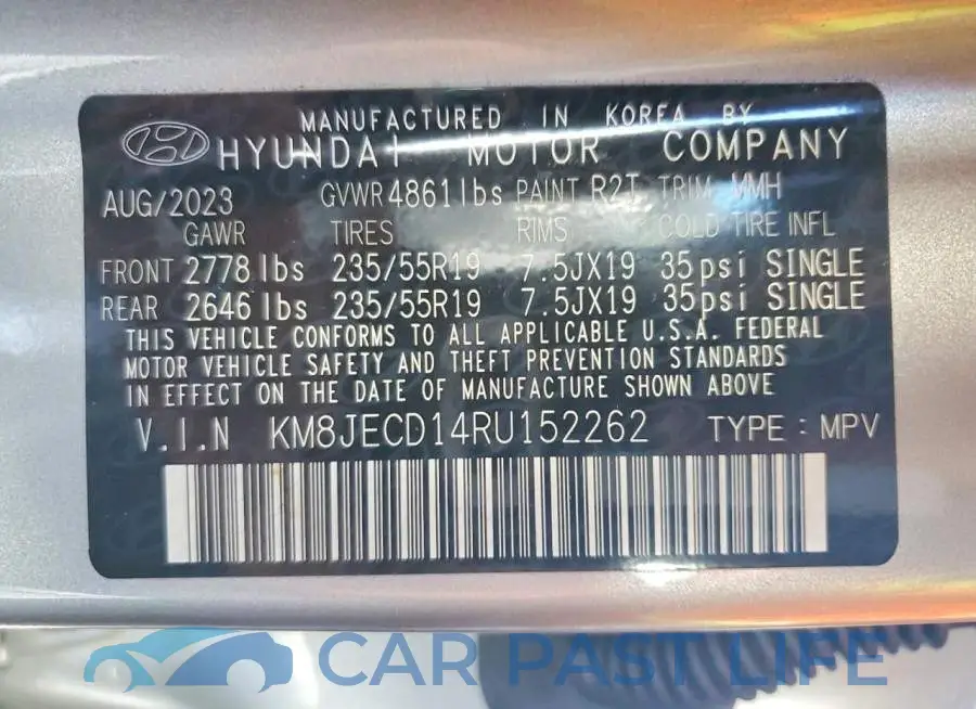 KM8JECD14RU152262# 14