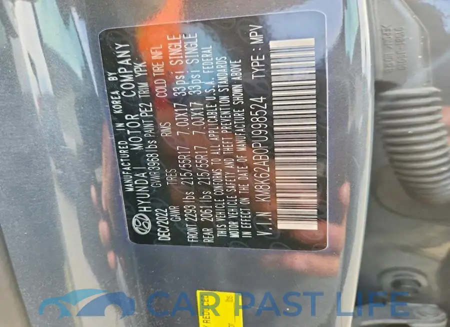 KM8K62AB0PU998524# 12
