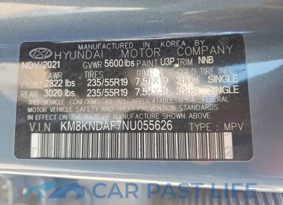 KM8KNDAF7NU055626# 13