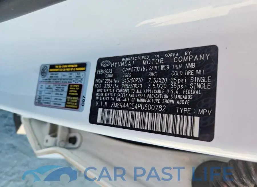 KM8R44GE4PU600782# 13