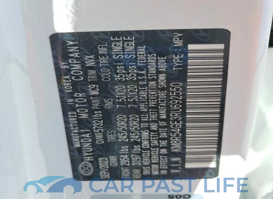 KM8R54GE3RU692550# 13
