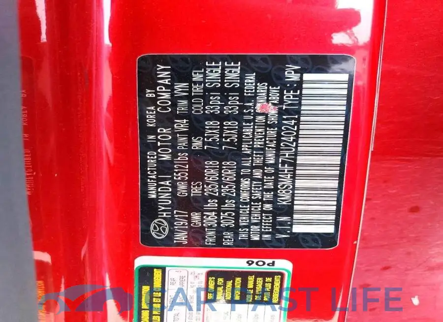 KM8SM4HF7HU240241# 14