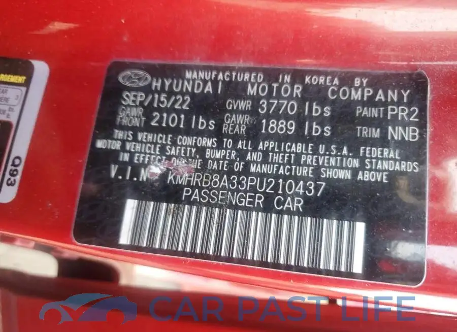 KMHRB8A33PU210437# 13