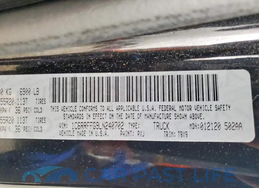 1C6RRFFG9LN240702# 12