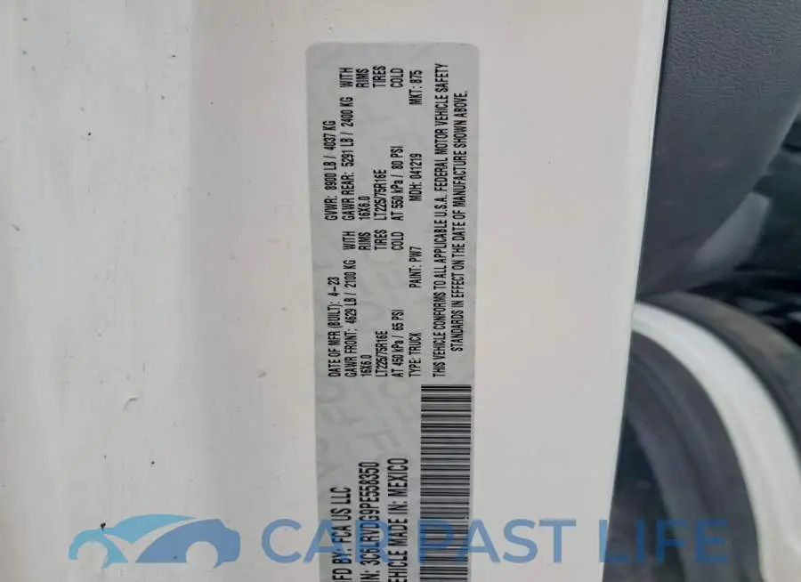 3C6LRVDG9PE558350# 12
