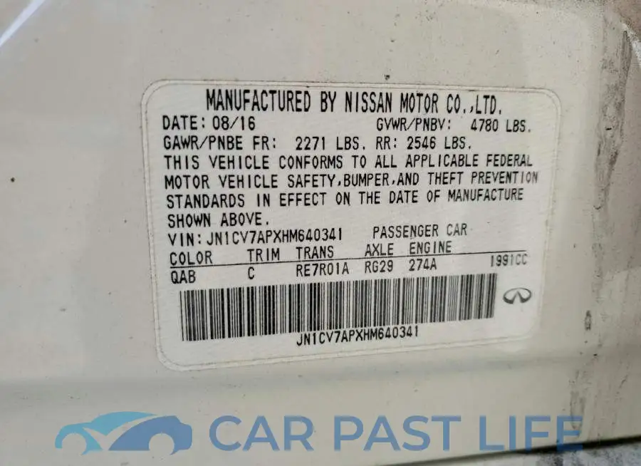 JN1CV7APXHM640341# 12