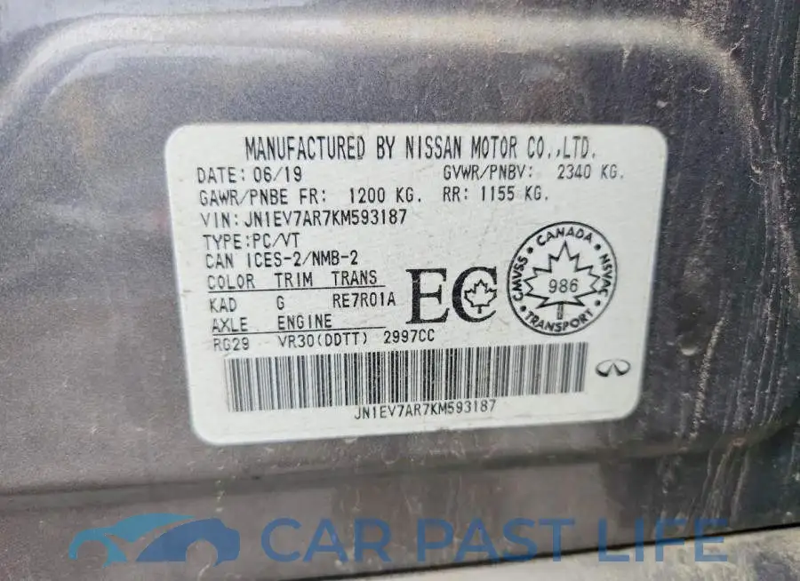 JN1EV7AR7KM593187# 12