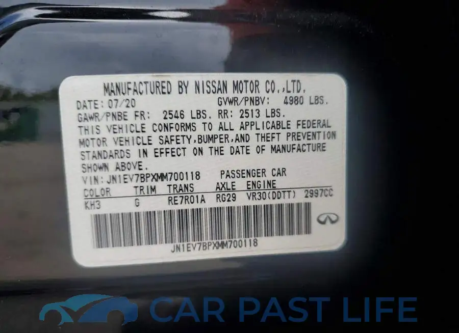 JN1EV7BPXMM700118# 12