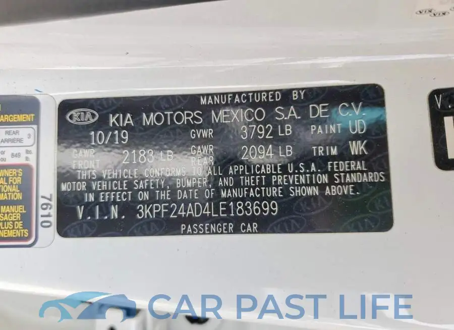 3KPF24AD4LE183699# 12