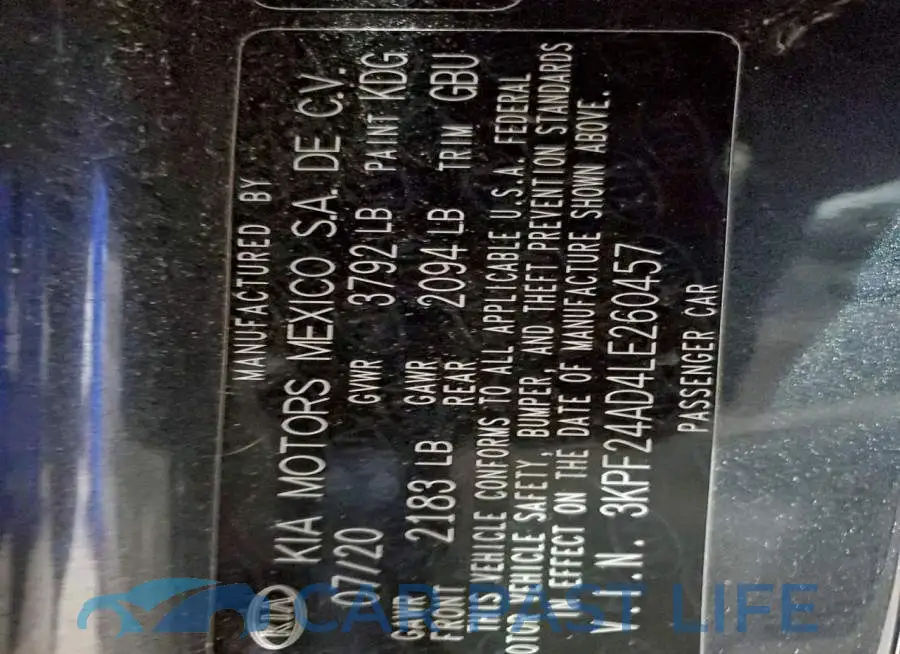 3KPF24AD4LE260457# 12