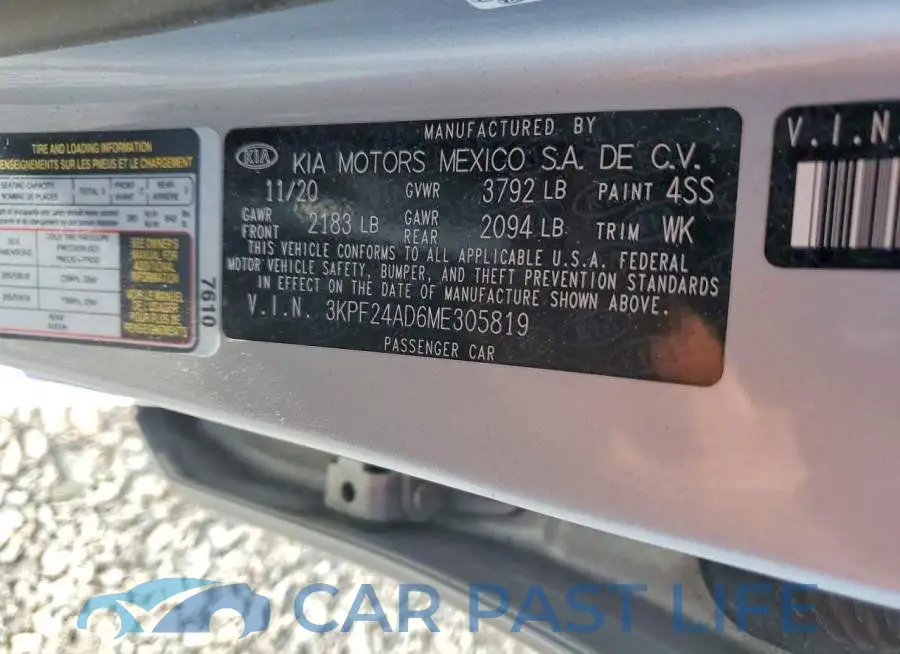 3KPF24AD6ME305819# 12