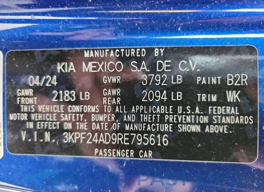 3KPF24AD9RE795616# 12