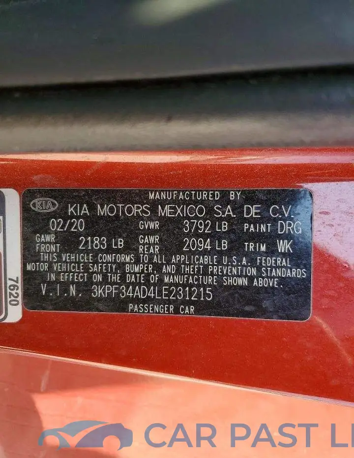 3KPF34AD4LE231215# 13