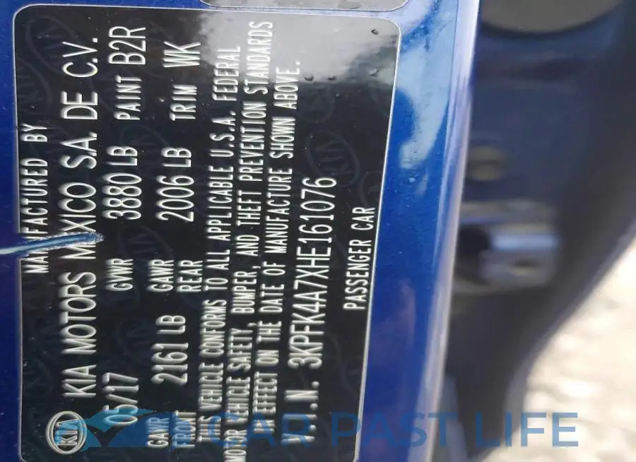 3KPFK4A7XHE161076# 12