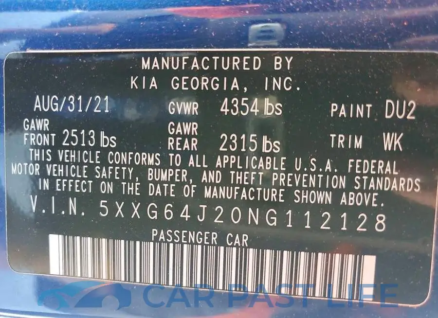 5XXG64J20NG112128# 13