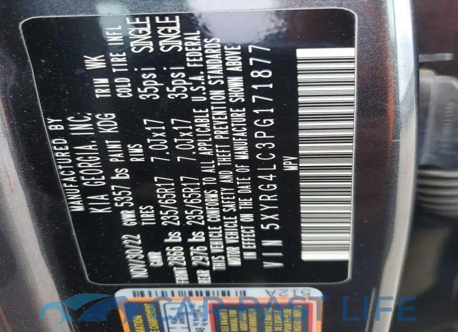 5XYRG4LC3PG171877# 14