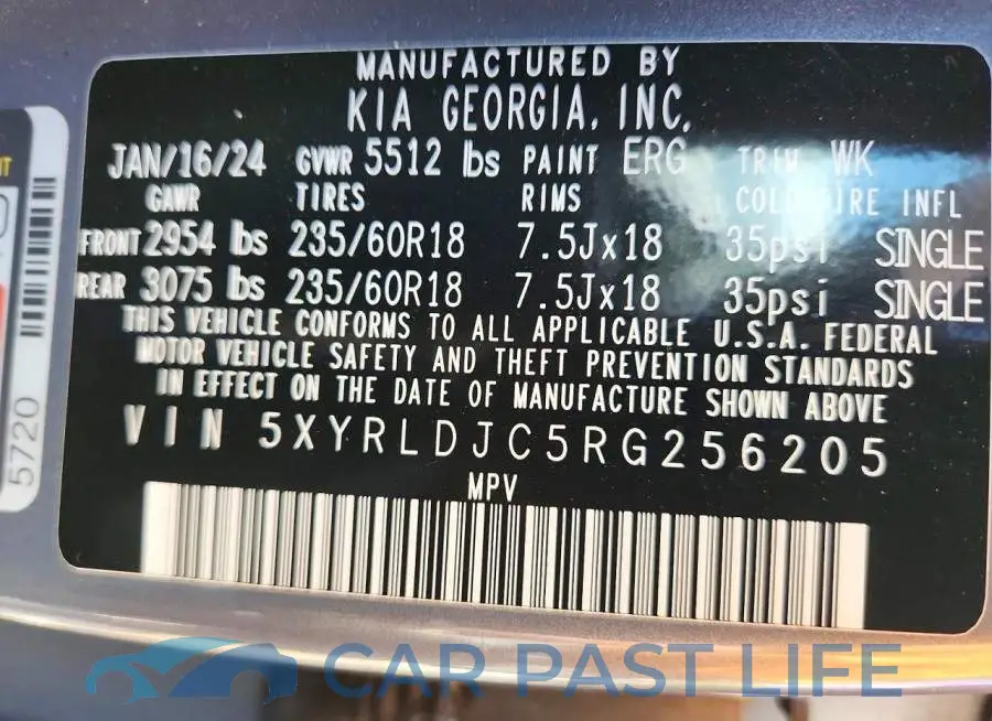 5XYRLDJC5RG256205# 13