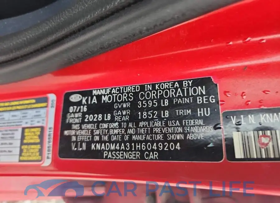 KNADM4A31H6049204# 12