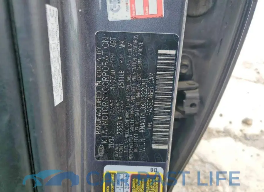 KNAGT4L3XJ5222081# 12