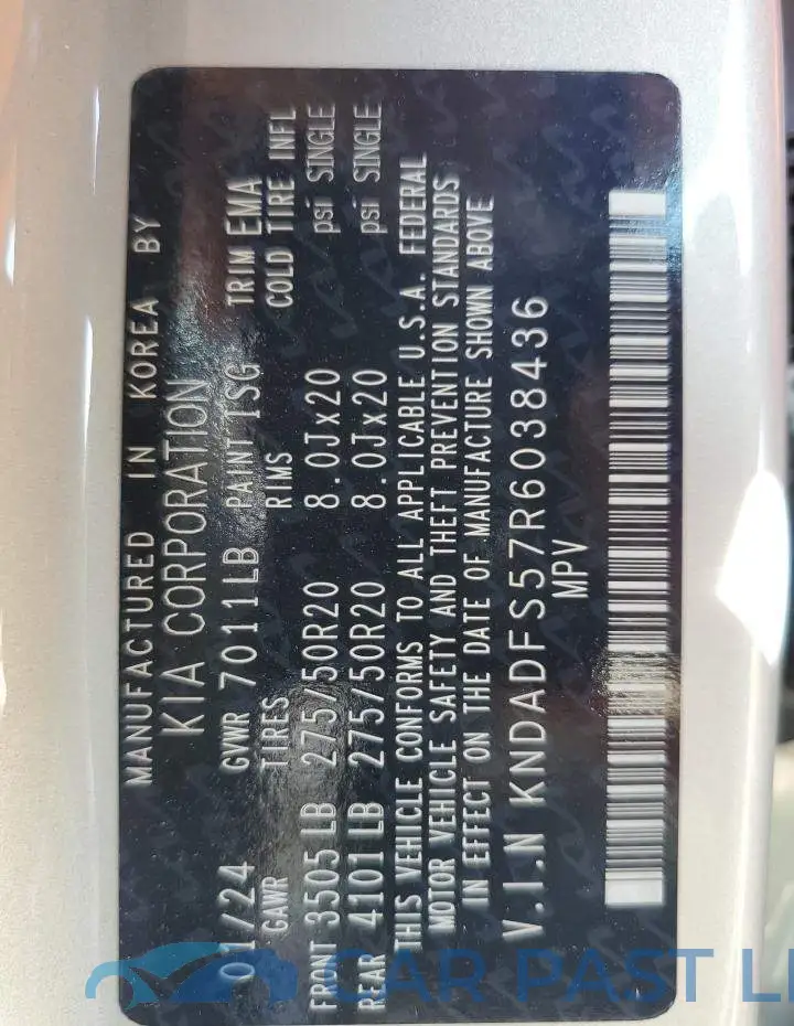 KNDADFS57R6038436# 12