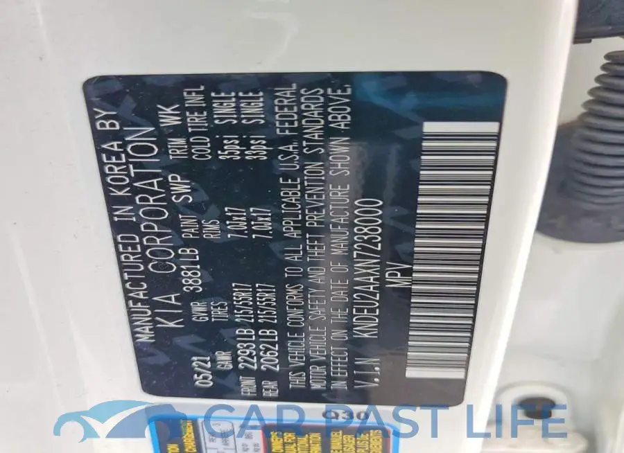 KNDEU2AAXN7238000# 14