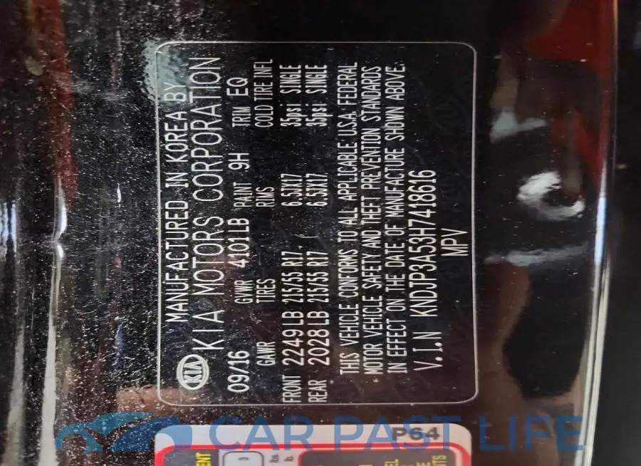 KNDJP3A53H7418616# 13