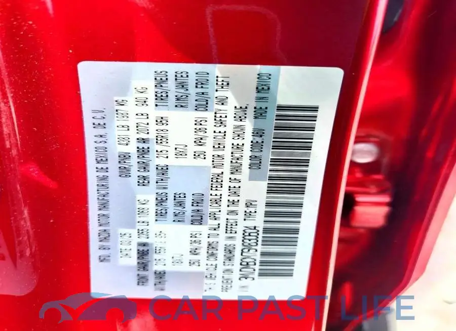 3MVDMBCM7SM830604# 12