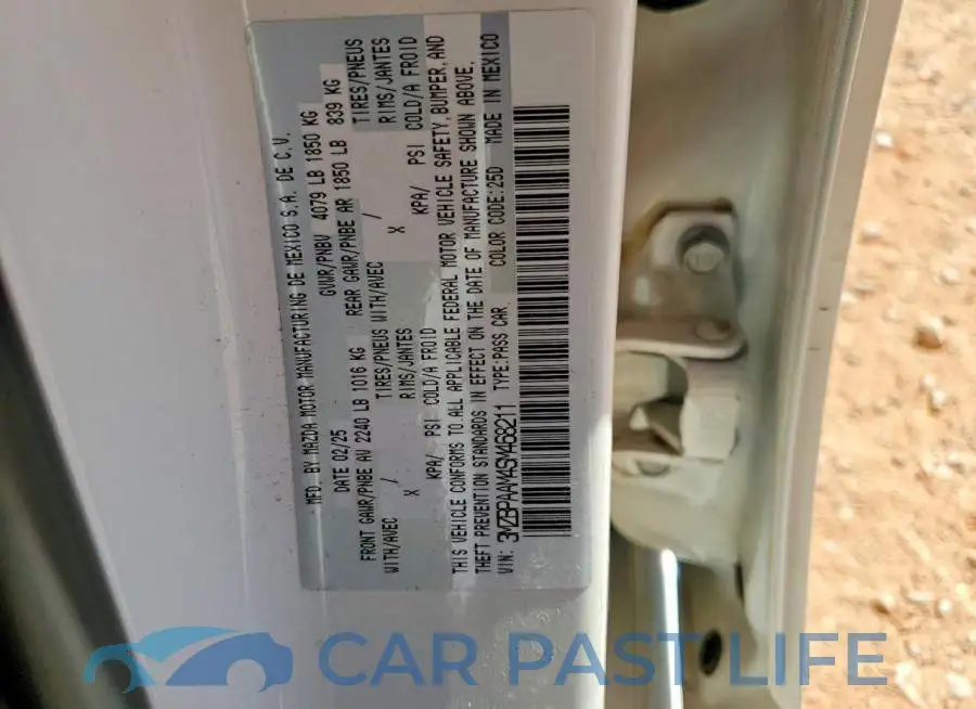 3MZBPAAM4SM468211# 12